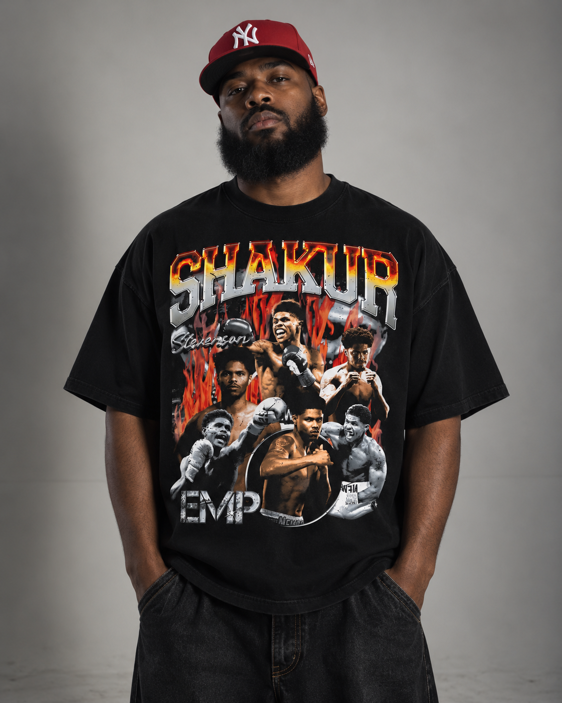 INFERNO HEAVYWEIGHT TEE - BLACK