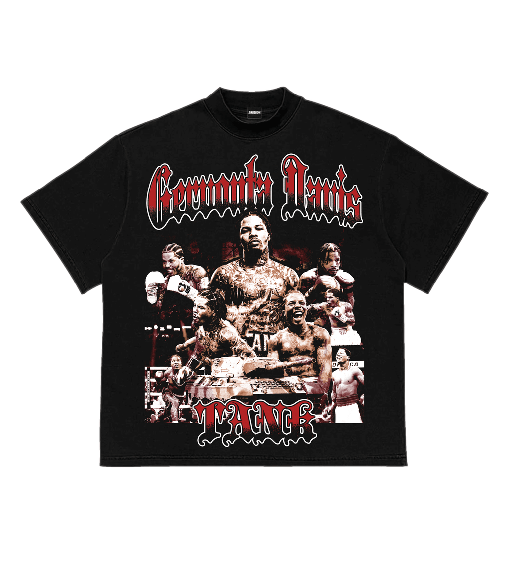 CRIMSON CROWN HEAVYWEIGHT TEE - BLACK